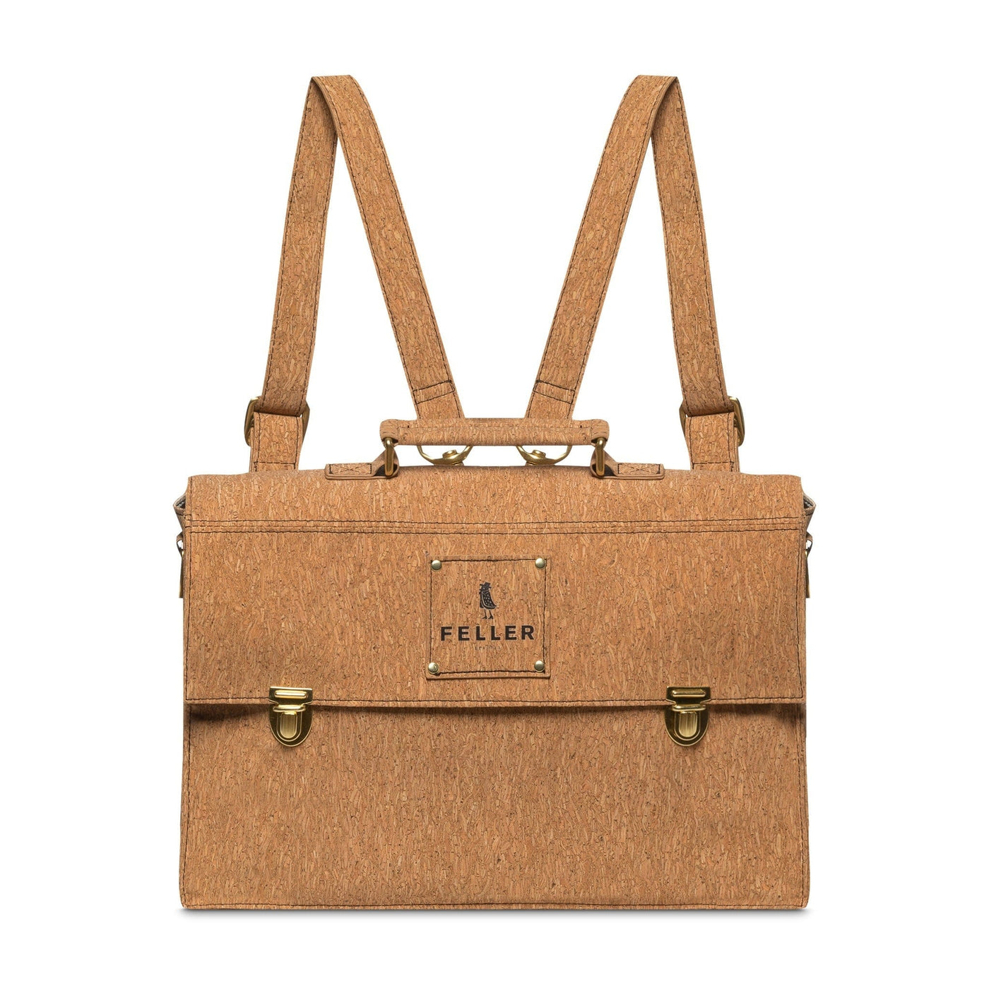 FELLER Bags Natural Brown / OS Galer Old-School Cork Backpack