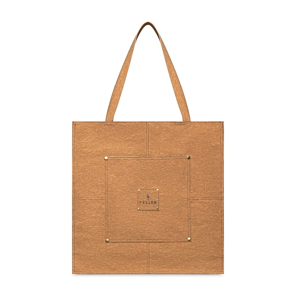 FELLER Bags Natural Brown / OS Queen Anne Cork Square Tote